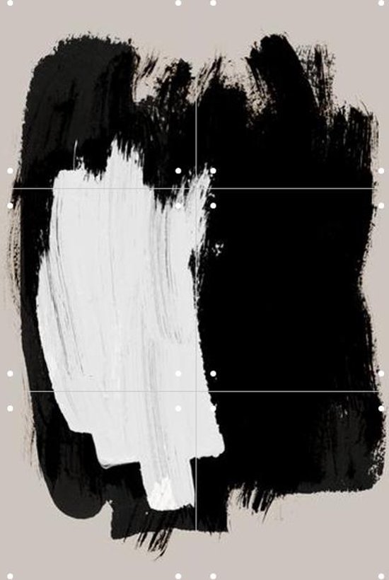 IXXI Abstract Brush Strokes 16 - Wanddecoratie - Artiesten en Schilders - 40 x 60 cm