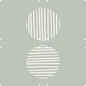 IXXI Striped Circles - Wanddecoratie - Grafisch Ontwerp - 40 x 40 cm
