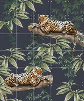IXXI Chilling in the Jungle - Wanddecoratie - Dieren en insecten - 100 x 120 cm
