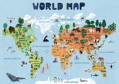 IXXI World Map for Kids - Wanddecoratie - Abstract - 140 x 100 cm