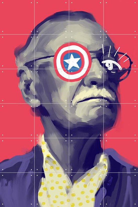 IXXI Stan Lee - Wanddecoratie - Abstract - 80 x 120 cm