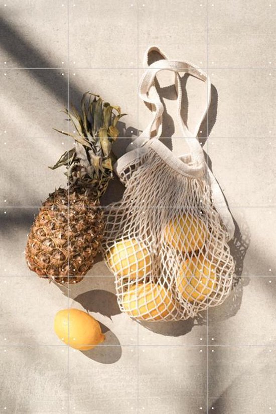 IXXI Tropical Fruits - Wanddecoratie - Eten en Drinken - 80 x 120 cm