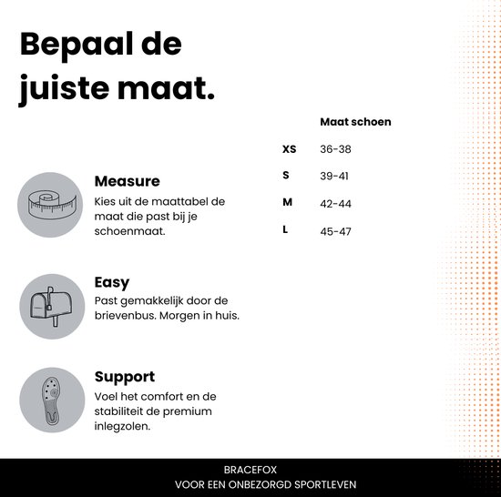 Semelles intérieures Bracefox® Premium 'ErgoSole' | Semelle intérieure contre les épines calcanéennes et la fasciite plantaire | Pied plat | Homme & femme | taille M (44)