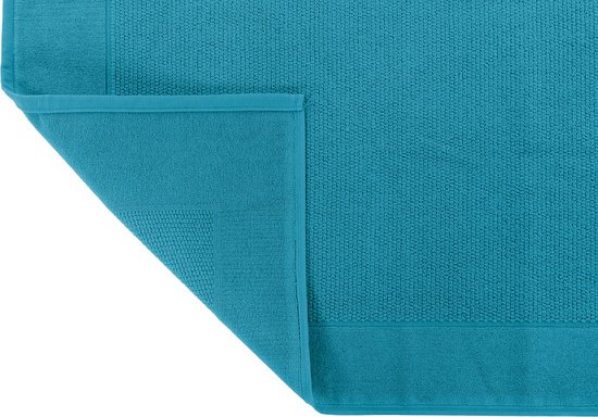 Tiseco Home Studio - Badmat DELUX - SET/2 - 100% katoen - 750 g/m² - superzacht en zeer absorberend - Rechthoek - 50x80 cm - Turkoois