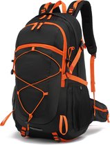 TAN.TOMI - Backpack - Wandelrugzak Dames & Heren - Outdoor Rugzak - Zwart/Orange
