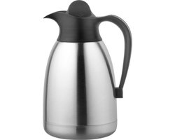 EMGA - Thermoskan 1,5 liter zwart - Houd dranken tot 24 uur koud of warm