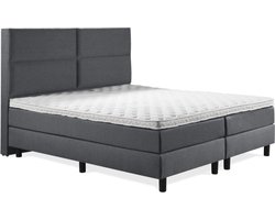 Boxspring Luxe 160x200 4 vlaks Antracite