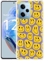 Cazy Hoesje geschikt voor Xiaomi Redmi Note 12 Pro 5G Smileys
