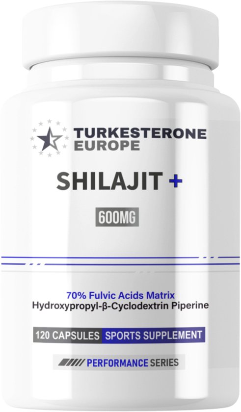 Shilajit+ 70% Fulvic Acids met HydroPerine™ - 120 Capsules (600mg)