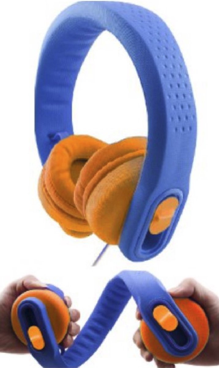 DKT Eduline Flexifoon flexibele hufterproof koptelefoon hoofdtelefoon kinderen voor gebruik in de school klas