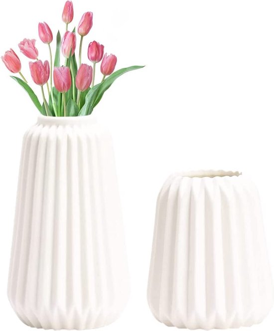 Bloemenvazen ​​Voor Boeket Ongebakken Witte