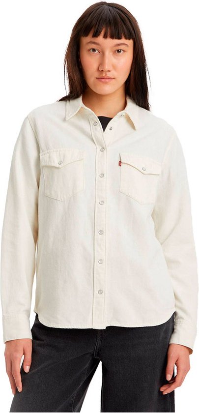 Wrangler Herenwerkshirt met Cowboy Cut, stevige afwerking, lange mouwen, western drukknopen en effen kleur., L Wrangler Herenwerkshirt met Cowboy Cut, stevige afwerking, lange mouwen, western drukknopen en effen kleur., L