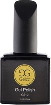 Gelzz Gellak - Gel Nagellak - kleur Gelato Limone G210 - Geel - Dekkende kleur - 10ml - Vegan