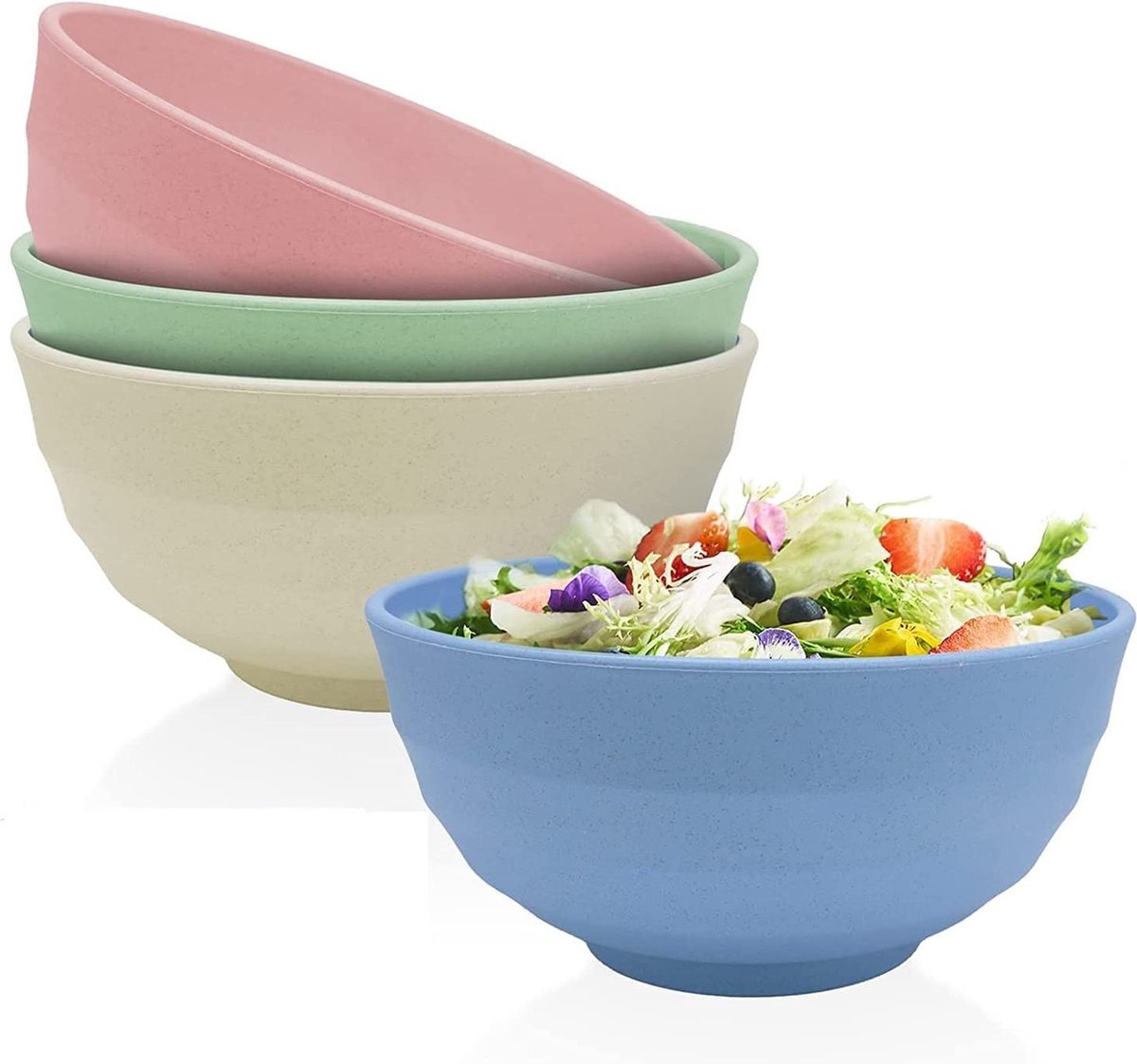 MamboCat Malaga Snaily, set van 6 mueslikommen, robuust aardewerk servies voor 6 personen, kleurrijke mueslikommen met wervelpatroon in vele leuke kleuren, kleurrijke mueslikom, 690 ml, 6 stuks