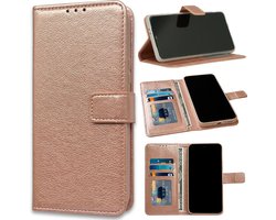 Casemania Hoesje Geschikt voor Samsung Galaxy S23 Ultra - Rosegoud - Portemonnee Book Case - Pasjeshouder en Magneetlipje