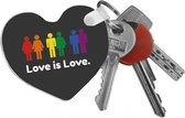 Sleutelhanger Pride Love is Love - Pride - Vlag - LGBTQ - Regenboog