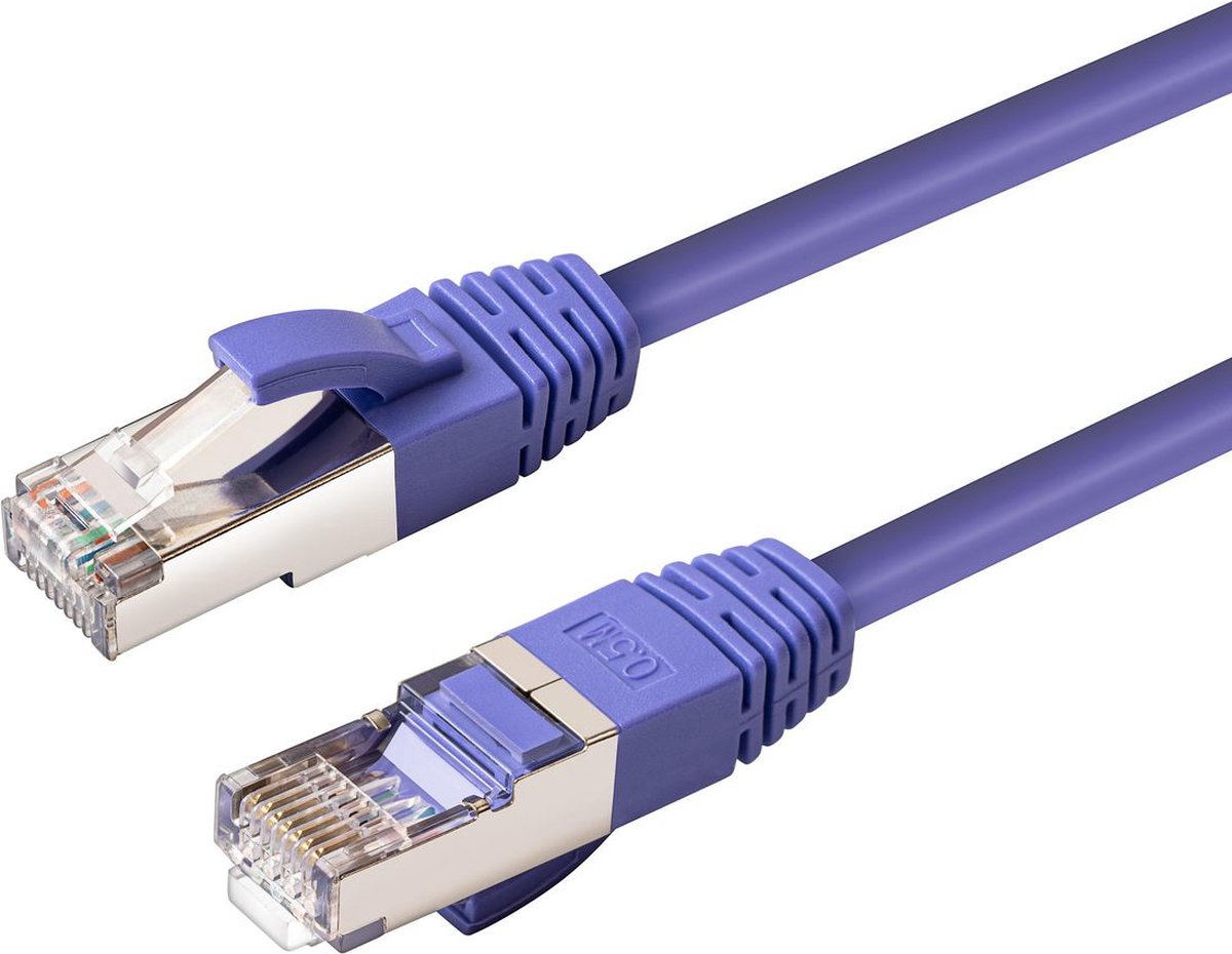 Microconnect MC-SFTP6A30P netwerkkabel Paars 30 m Cat6a S/FTP (S-STP) Rond
