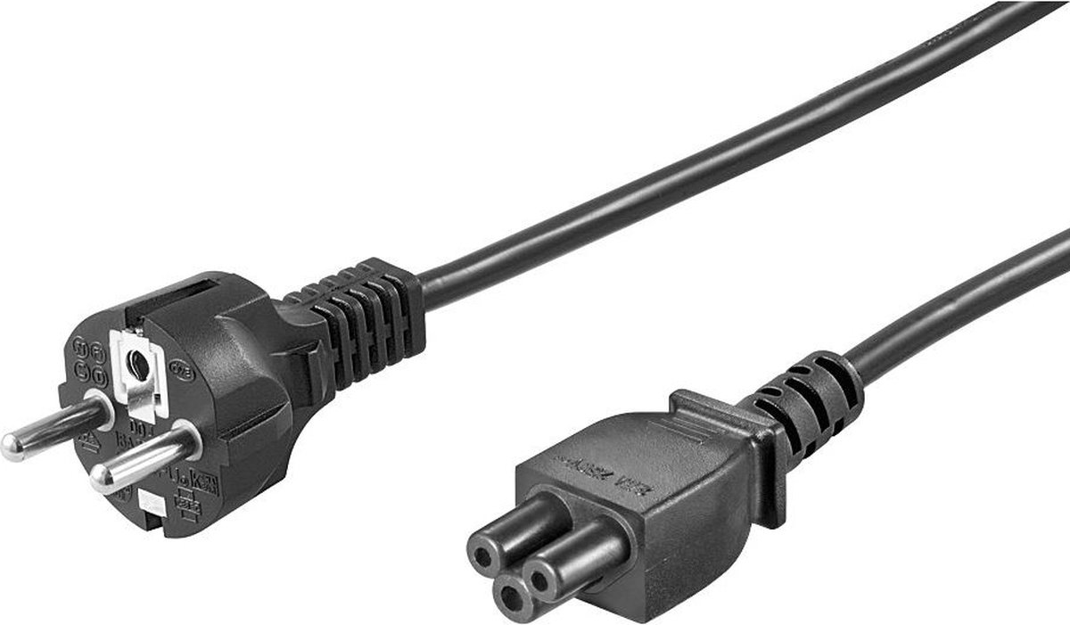 Microconnect 1.8m CEE 7/7 - C5 electriciteitssnoer Zwart 1,8 m CEE7/7 C5 stekker