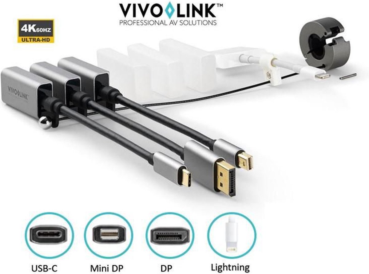 Vivolink PROADRING13S video kabel adapter HDMI Type A (Standaard) Aluminium