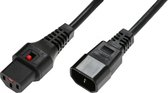 Microconnect PC1003, 1,5 m, C13 stekker, C14 stekker, H05VV-F, 250 V, 10 A