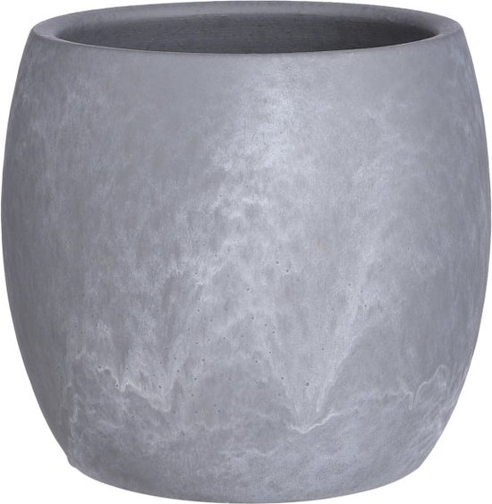 Vaso Effetto Cemento Tubus 3,5L – 20x20x18,7 Cm – Plastica Grigio Cemento
