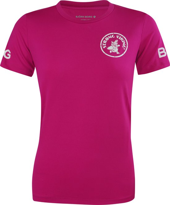 Bjorn Borg Shirt Dames Strong Viking roze