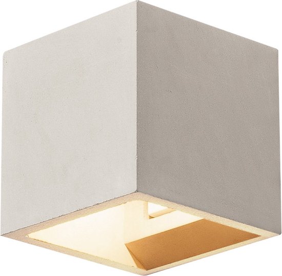 Wandlamp Solid Cube Up-Down betongrijs - 1000910
