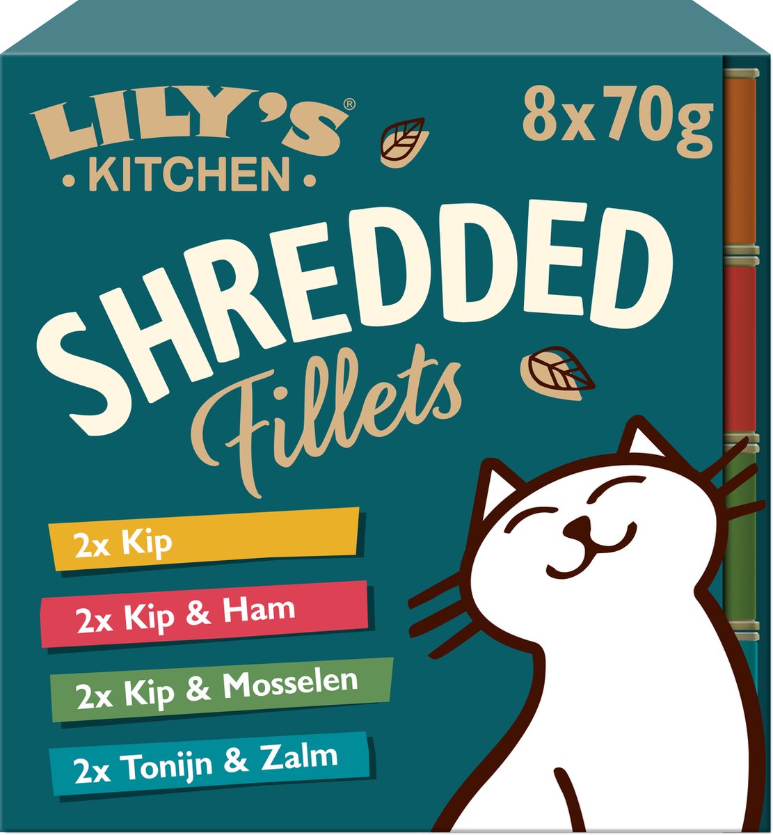 Lily's Kitchen Malse Reepjes Multipack Kattenvoer Natvoer Kip, Ham