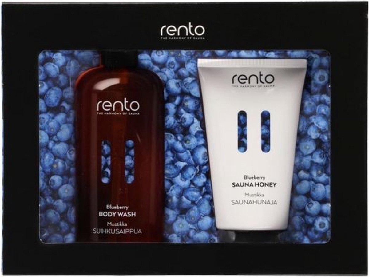 Goedkoopste Rento Cadeauset Body wash & Sauna honing bosbessen