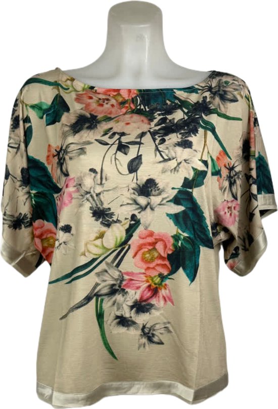 Soggo - Travelkleding voor dames - Multiprint jungle blouse - Ademend - Kreukvrij - Duurzame Jurk - in 2 maten - Maat M/L