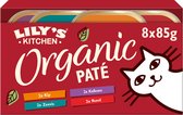 Lily's Kitchen Organic Patés - Nourriture Nourriture pour chat - Kip, Bœuf, Poisson & Dinde - 32x85g