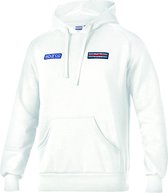 Sparco Martini Racing Hoodie Big Stripes - gemaakt in Italië - Wit - Maat S