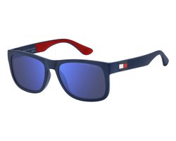 Tommy Hilfiger Zonnebril Cool & Happy Mann’s Comfort Sunglasses Rood Blauw Klassieke Heren Zon Bril