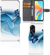 GSM Hoesje OPPO A98 5G Telefoonhoesje Portemonnee Vlinders