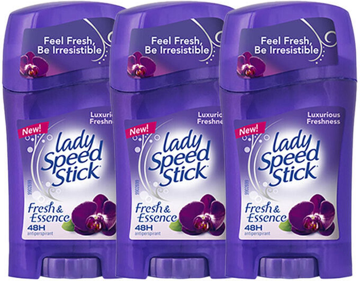 Goedkoopste Lady Speed Stick Black Orchid Deodorant Stick - 3 x 45g - Deodorant Vrouw