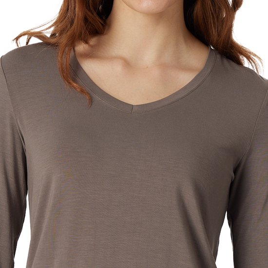 Roestbruin shirt lange mouw dames hotsell