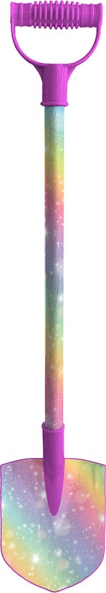 Summerplay Speelgoed schep - voor kinderen - punt - kunststof - regenboog kleuren - 76 cm