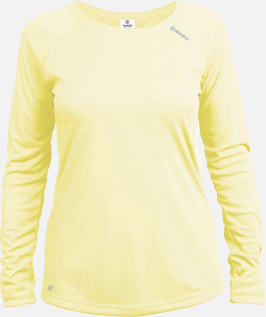 SKINSHIELD - T-shirt anti-UV manches longues pour femme - Jaune clair