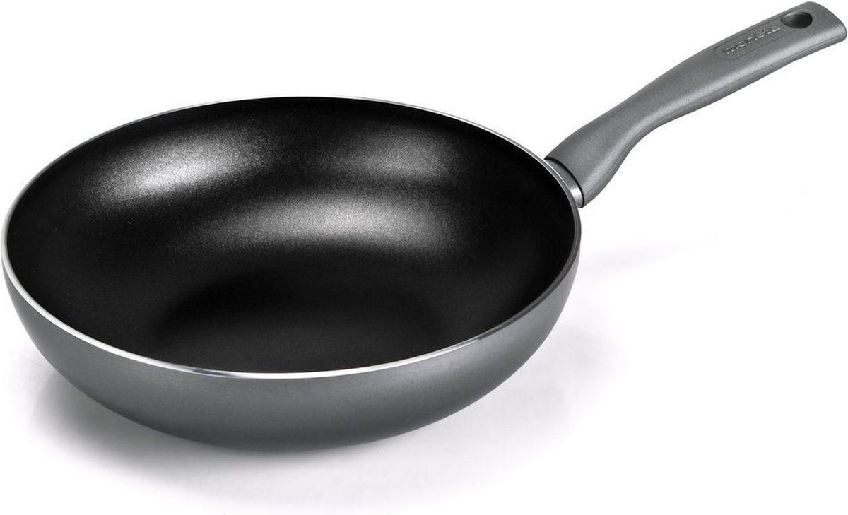 Moneta - Eden Wokpan ø 28 cm - Gerecycled Aluminium - Zwart