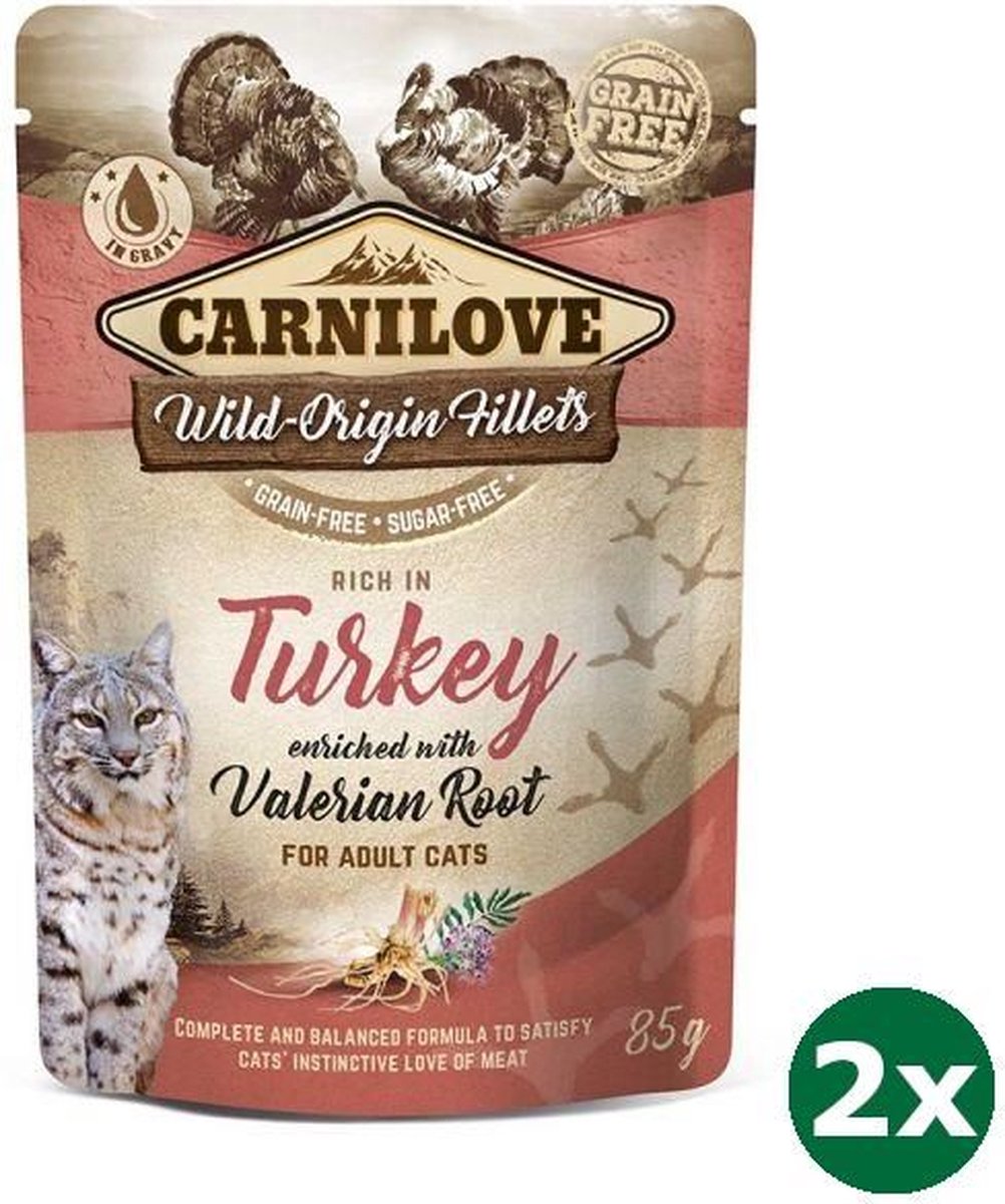 Carnilove Carnilove pouch turkey kattenvoer 2x 24x85 gr
