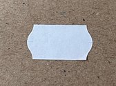 Etiket 2212 golfrand wit permanent - 2 slitjes in onderpapier - 42 rollen à 1500 etiketten (63000)