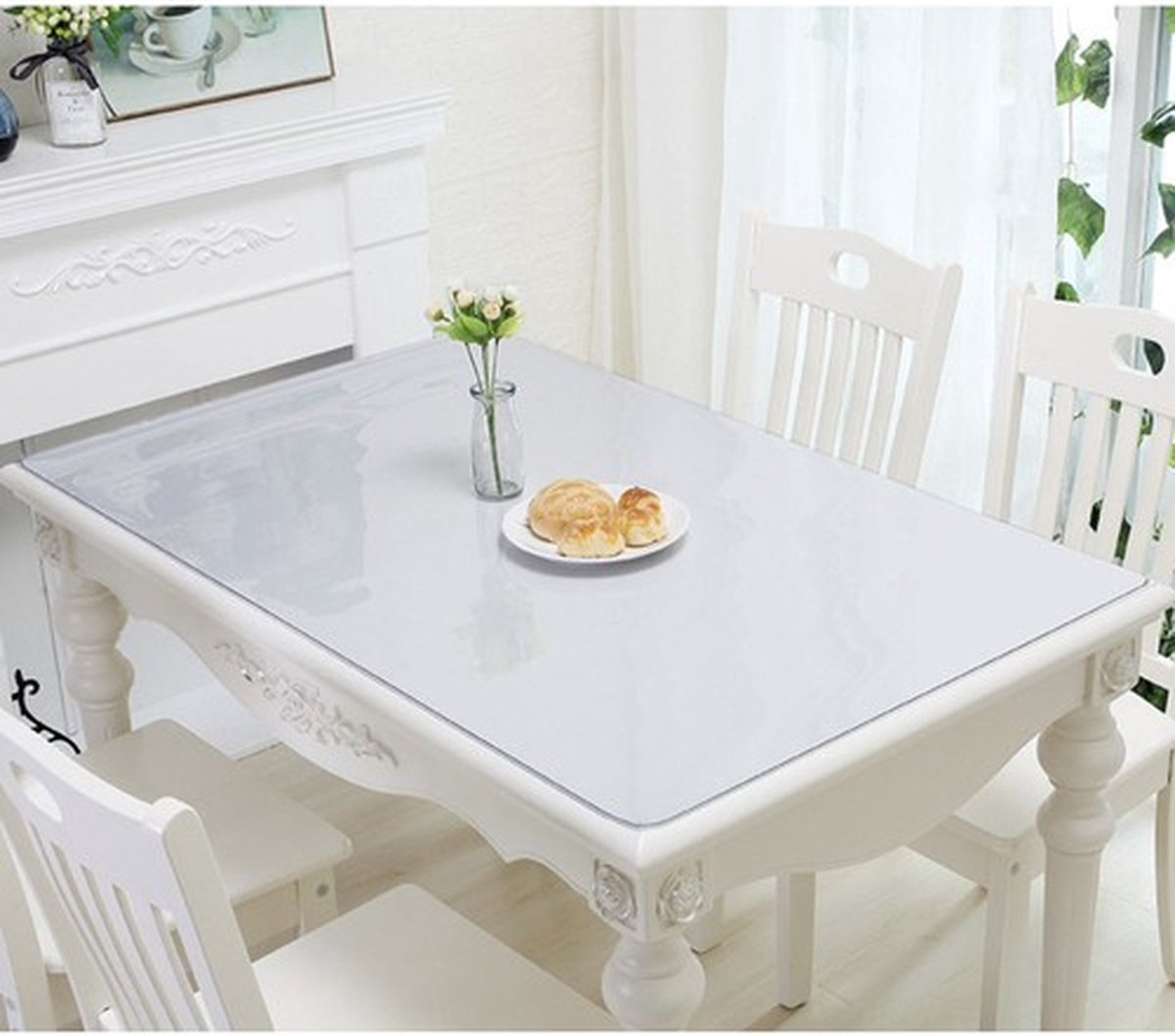 Tafelbeschermer 120x60 cm 1,6 mm PVC transparant