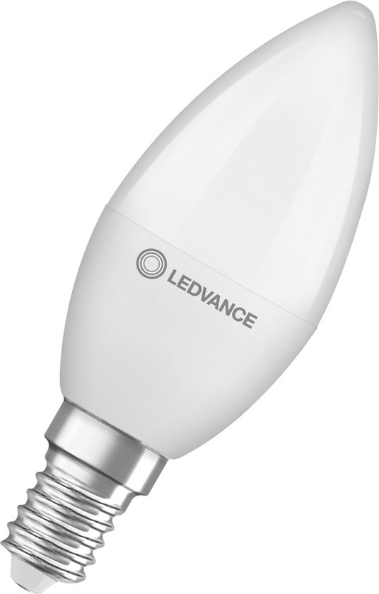 Ledvance Classic LED E14 Kaars Mat 4.9W 470lm - 827 Zeer Warm Wit | Vervangt 40W