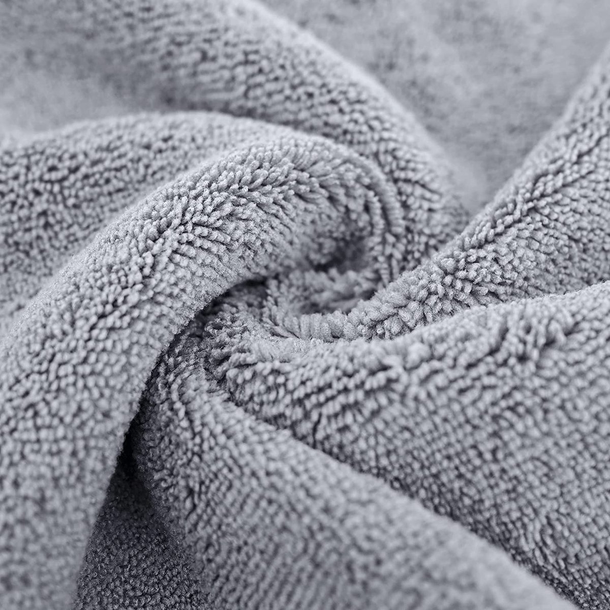 Microvezel badhanddoek - sneldrogend/niet-pluizend - 4 stuks - grijs - 144,8 x 76,2 cm