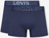 Levi's - Brief Boxershorts 2-Pack Navy Melange - Heren - Maat S - Body-fit