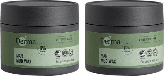 Derma Man Mud wax - 2 x 75 ML - Parfumvrij
