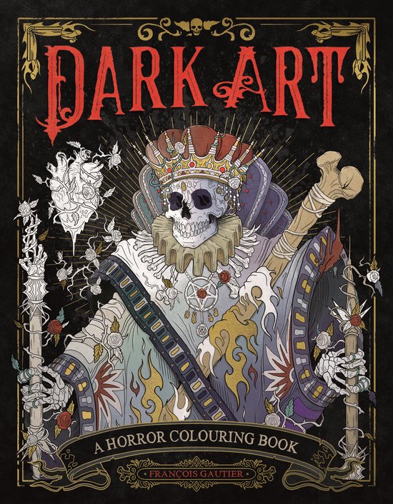 Dark Art: A Horror Colouring Book - cover