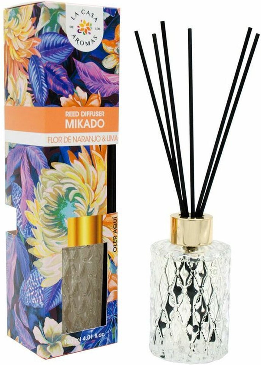 Perfume Sticks La Casa de los Aromas Mikado Lime Orange blossom (120 ml)
