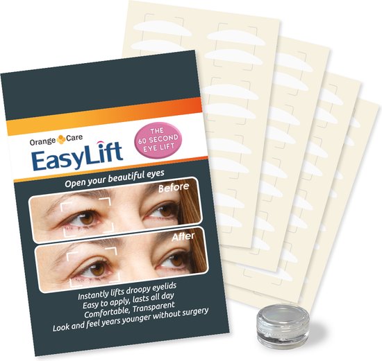 Le kit d'autocollants pour les paupières Easy Lift Premium comprend des autocollants pour les paupières en gel - Soulève les paupières sans chirurgie - Contre la chute des yeux