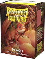 Dragonshield Box 100 Dual Matte Sleeves 'Peach'